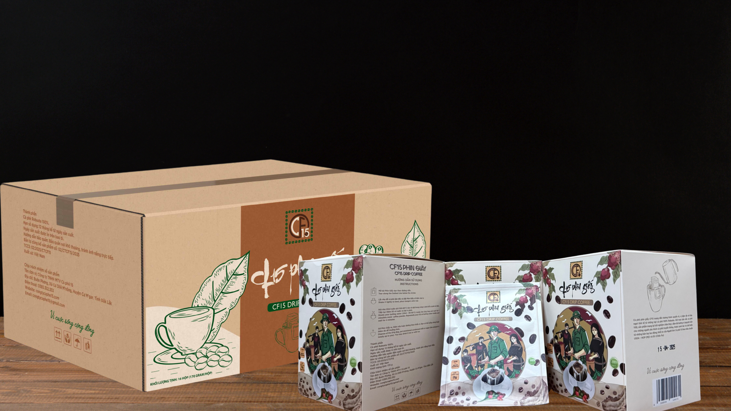 CF15 PHIN GIẤY (HỘP 10 GÓI)