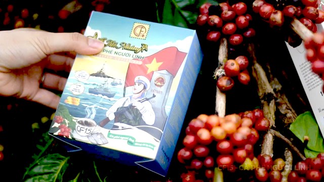 Sản phẩm C&agrave; ph&ecirc; người l&iacute;nh của C&ocirc;ng ty TNHHMTV C&agrave; ph&ecirc; 15 (Qu&acirc;n khu 5)