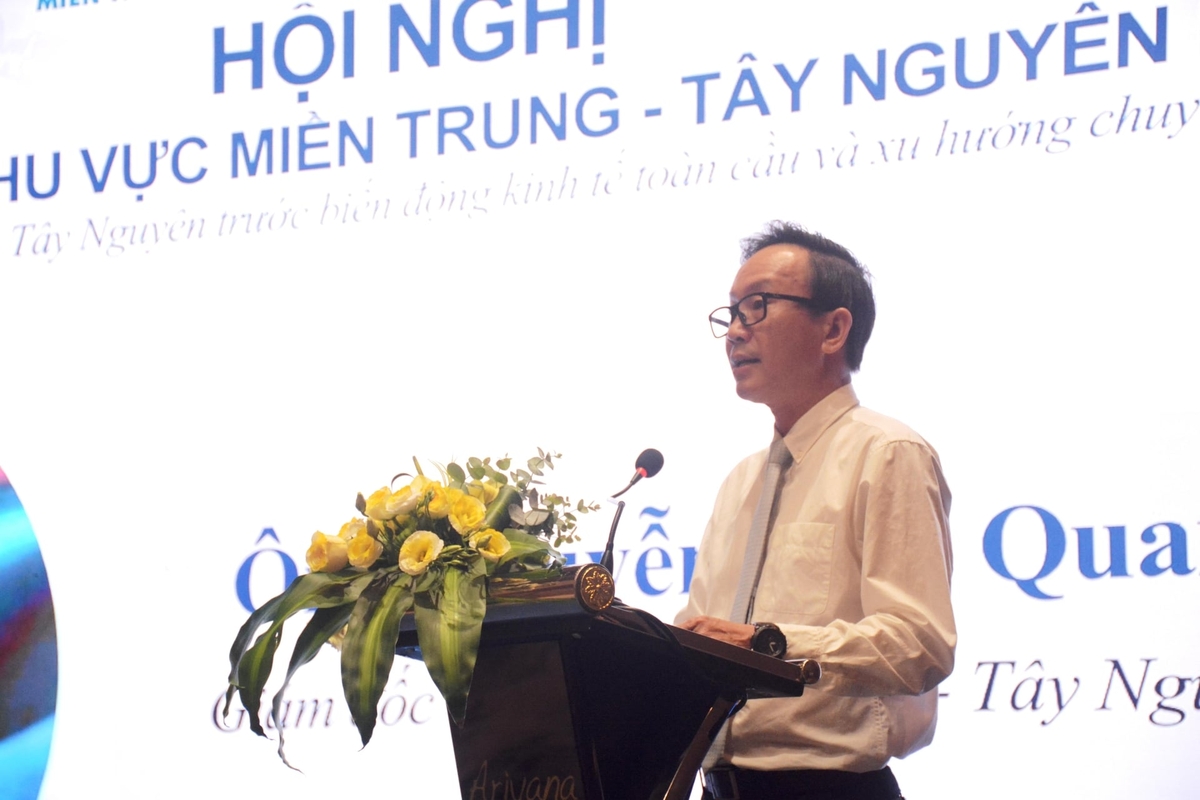 Giám đốc VCCI miền Trung - Tây Nguyên Nguyễn Tiến Quang cho rằng, chuyển đổi xanh là 'giấy thông hành' để doanh nghiệp tham gia thị trường toàn cầu. Ảnh: L.A.